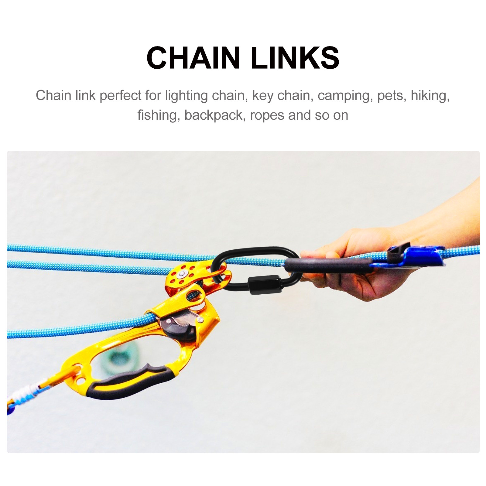 8 ชิ้น ข้อต่อโซ่สแตนเลสสตีลแบบ - Chain Quick Link บทวิจารณ์และราคา
