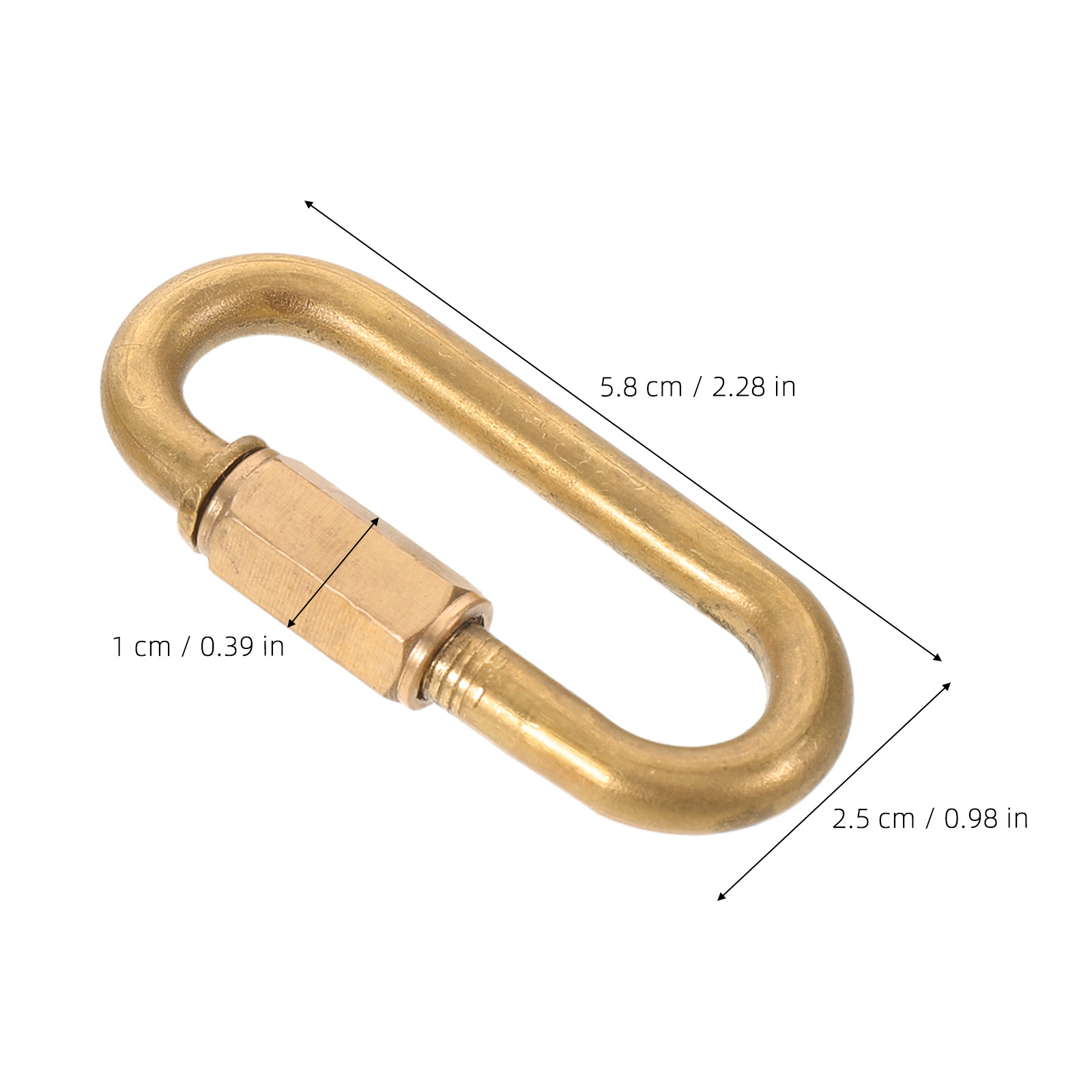 2 ชิ้น ตัวล็อคสกรูทองแดง ข้อต่ - Chain Quick Link บทวิจารณ์และราคา